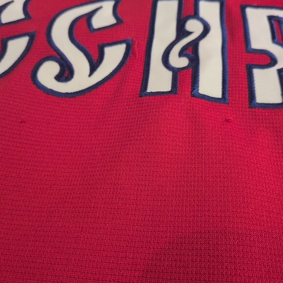 Olympic Team Nike M Medium Russia Ice Hockey Jersey Red Blue Embroidery National - Picture 7 of 15